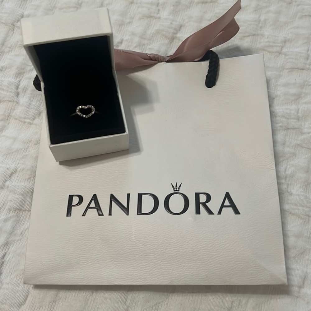 Pandora Open Heart ring size 7